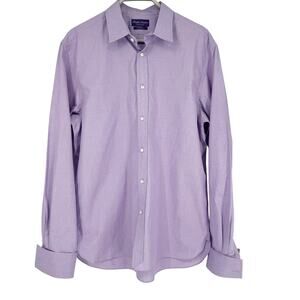 Ralph Lauren Purple Label End-on-End French Cuff Luxury Dress Shirt Size 17
